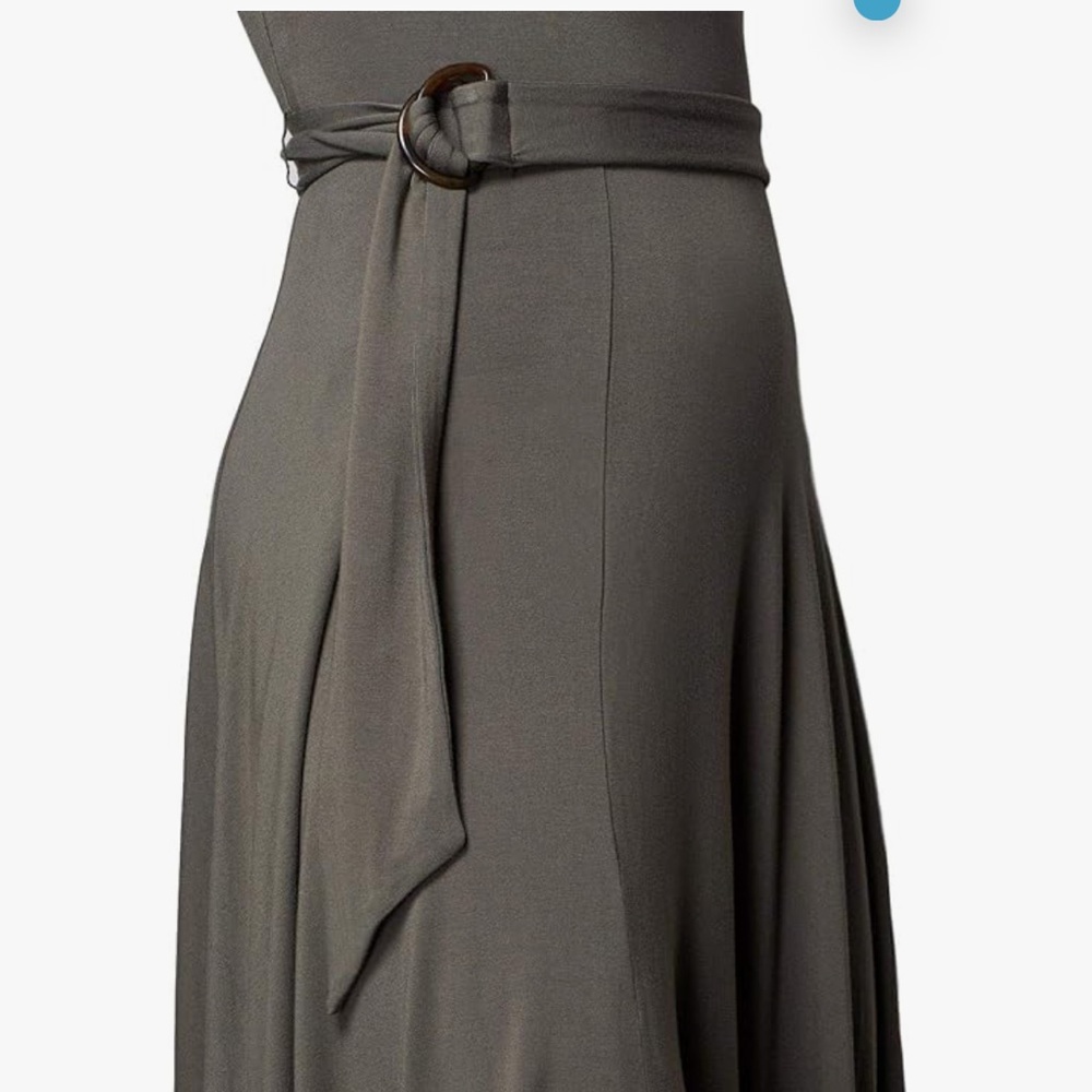 Good American olive green Belted Swing Tank Dress - Picture 3 of 5